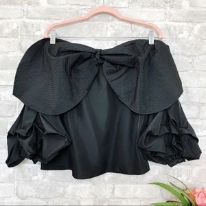 STYLE KEEPERS | Bohemian Black Juliette Bow Off the Shoulder Top XS